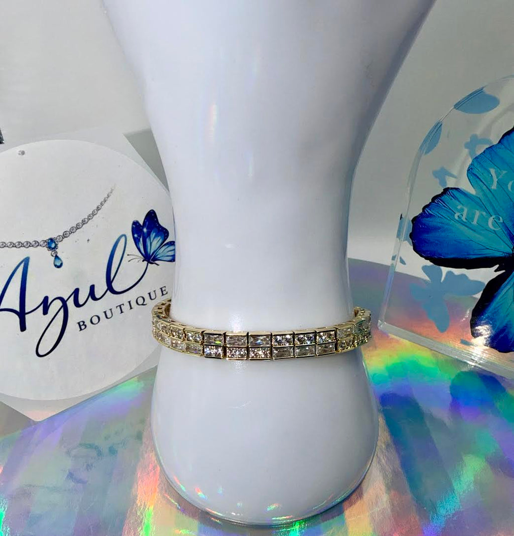 Double-row Crystal Bracelet