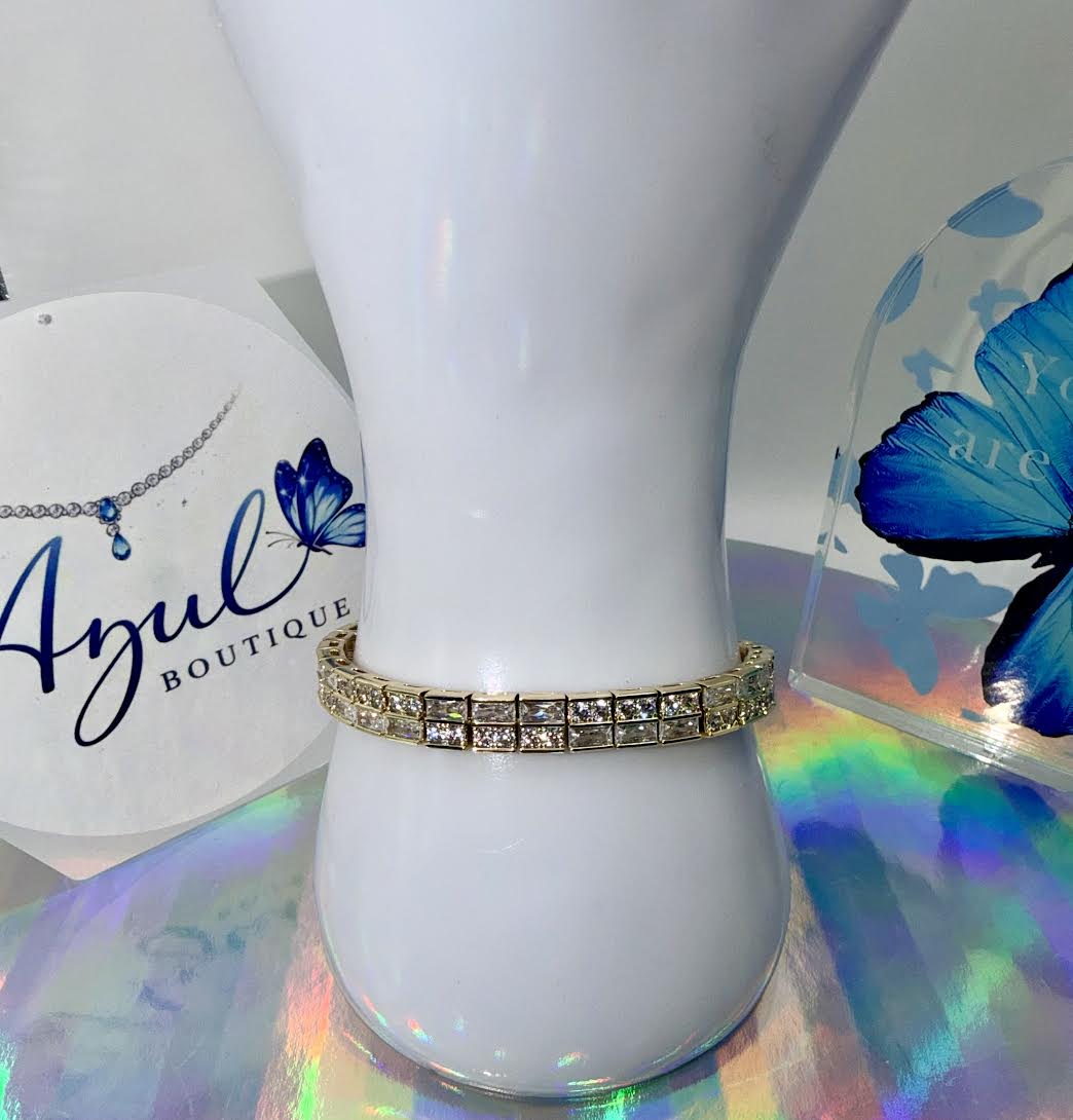Double-row Crystal Bracelet