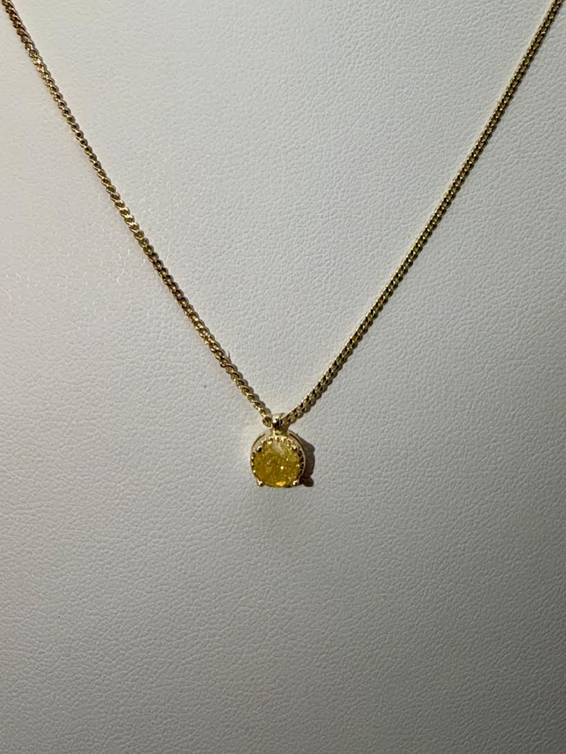 Yellow Dot Necklace