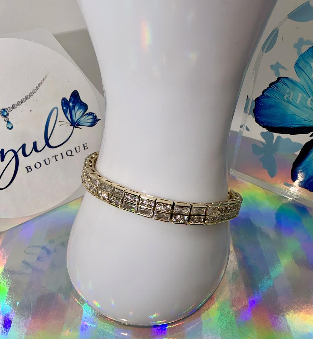Double-row Crystal Bracelet