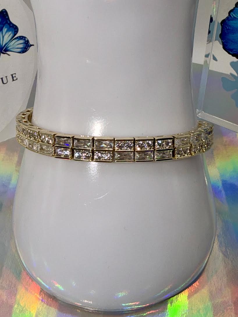 Double-row Crystal Bracelet