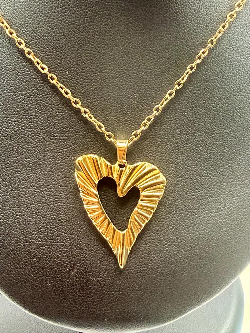 Crooked Heart Necklace