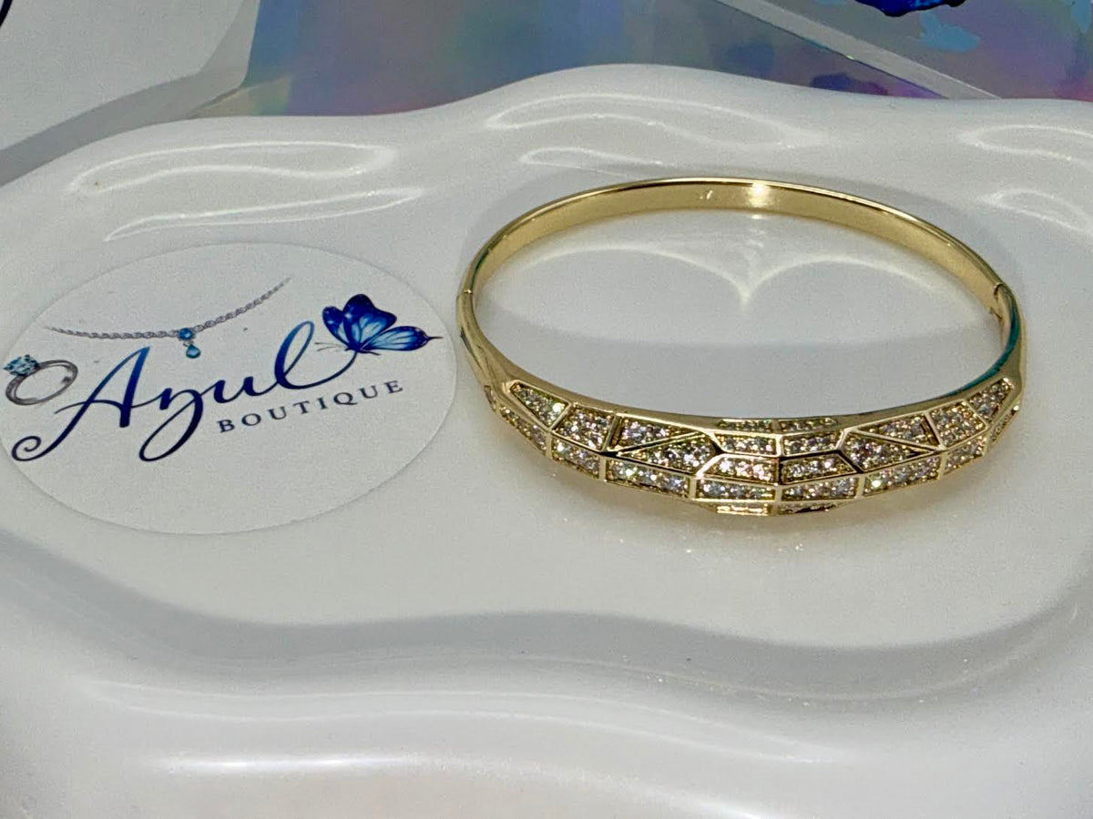 Black stones bangle set
