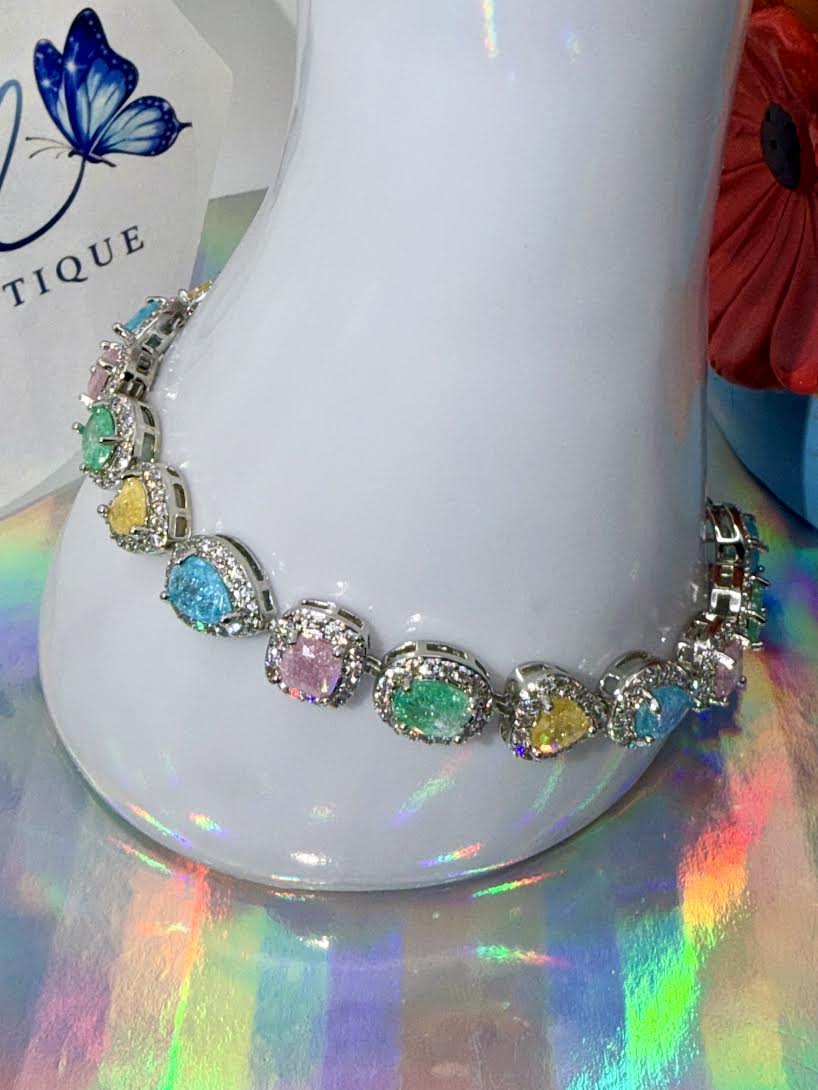 Multi shape jelly colors bracelet