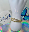 Wavy bangle set