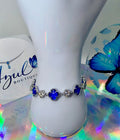 Royal Blue Clover bracelet
