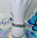 Multicolor clover bracelets set