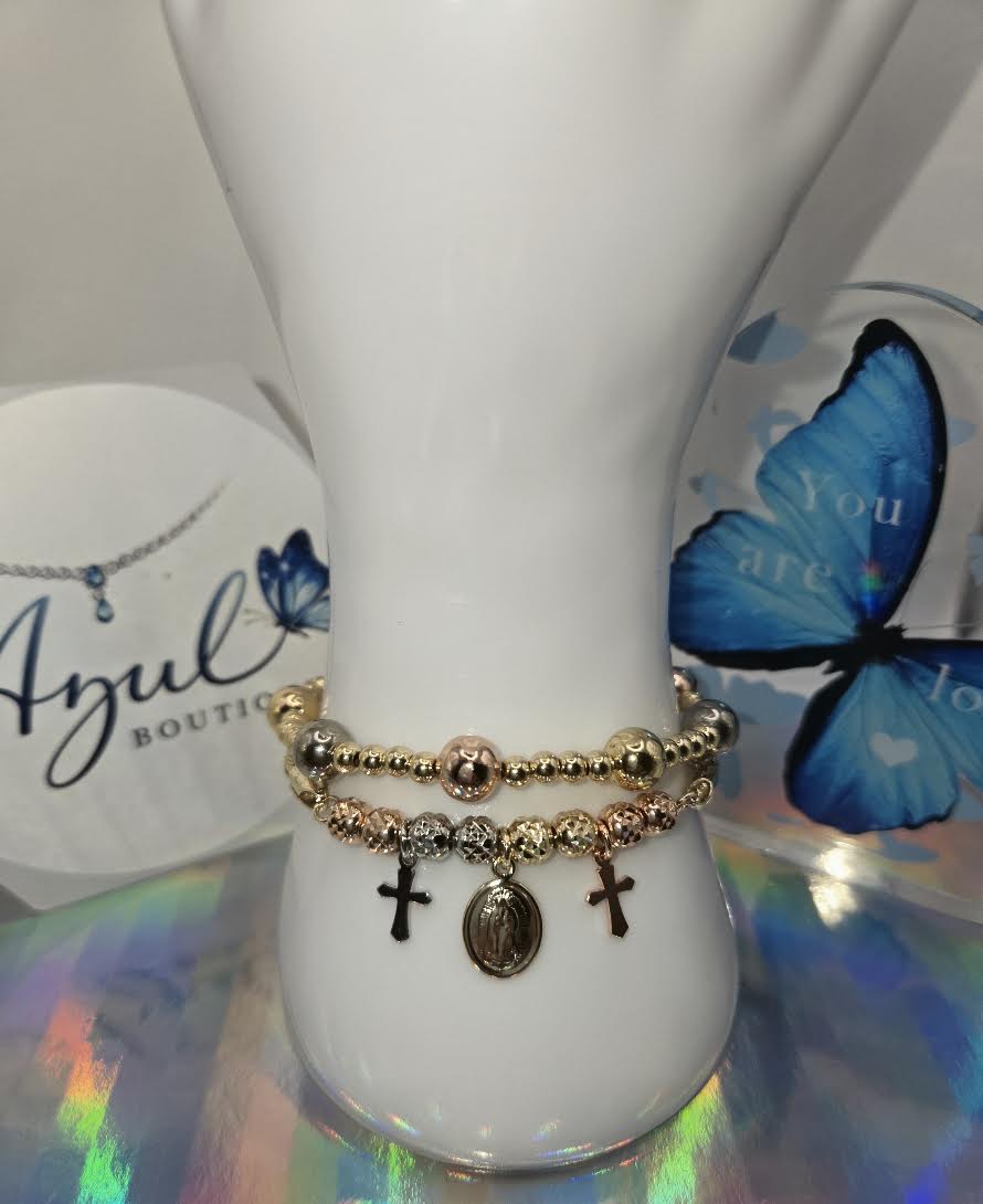 3-Tone Bracelets set