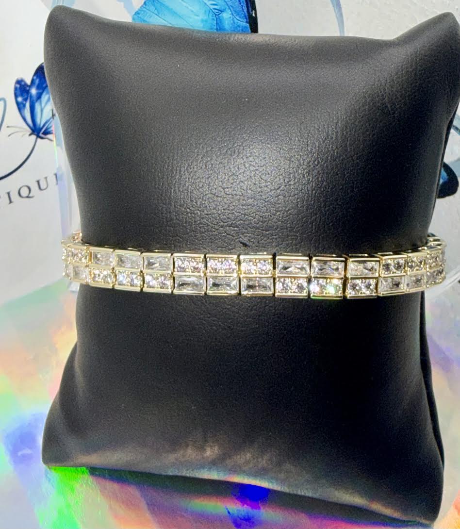 Double-row Crystal Bracelet