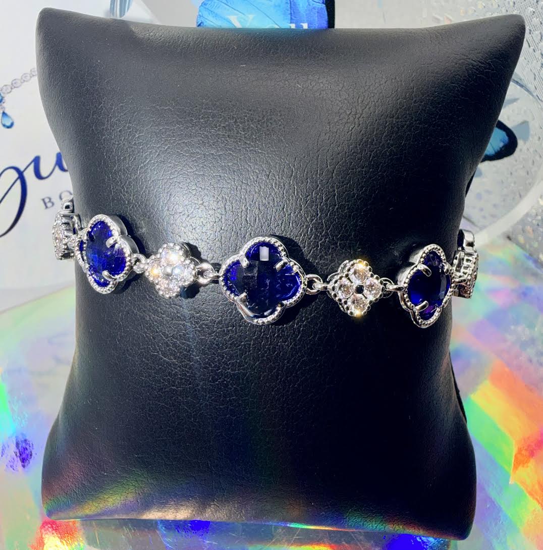 Royal Blue Clover bracelet