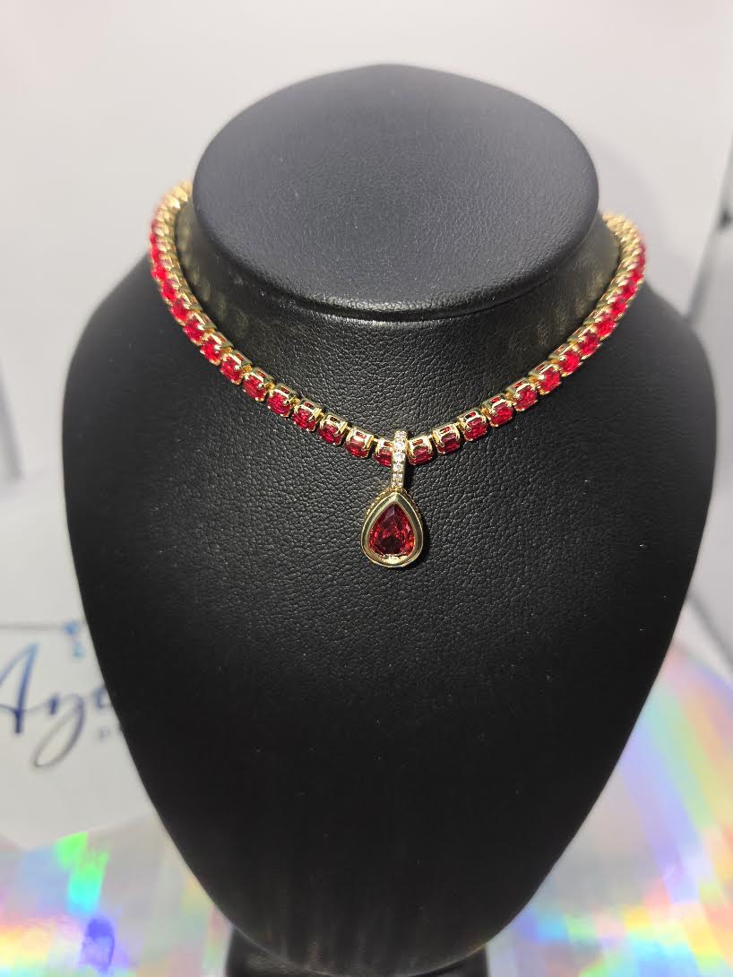 Red Hot Choker necklace