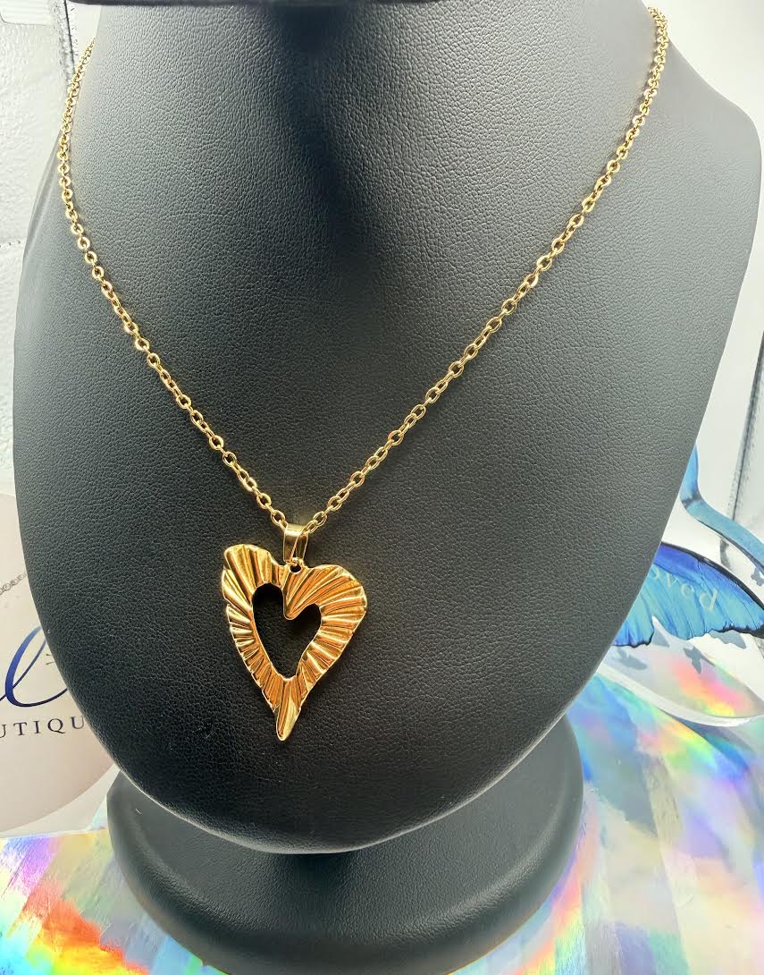 Crooked Heart Necklace