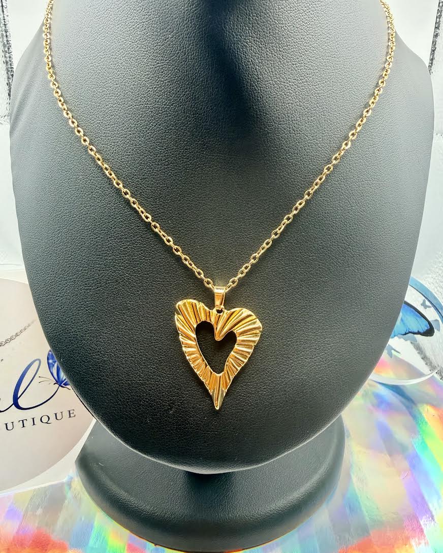 Crooked Heart Necklace