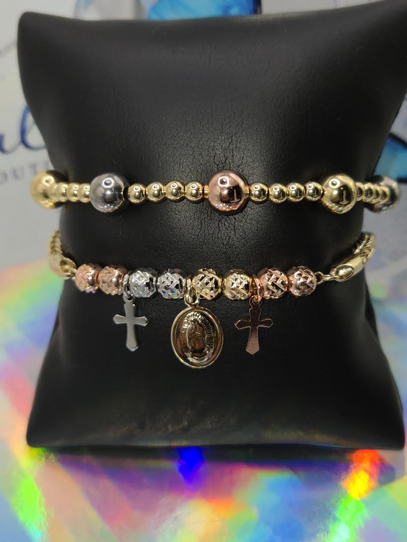 3-Tone Bracelets set