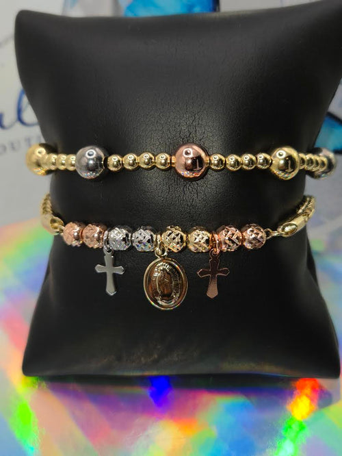 3-Tone Bracelets set