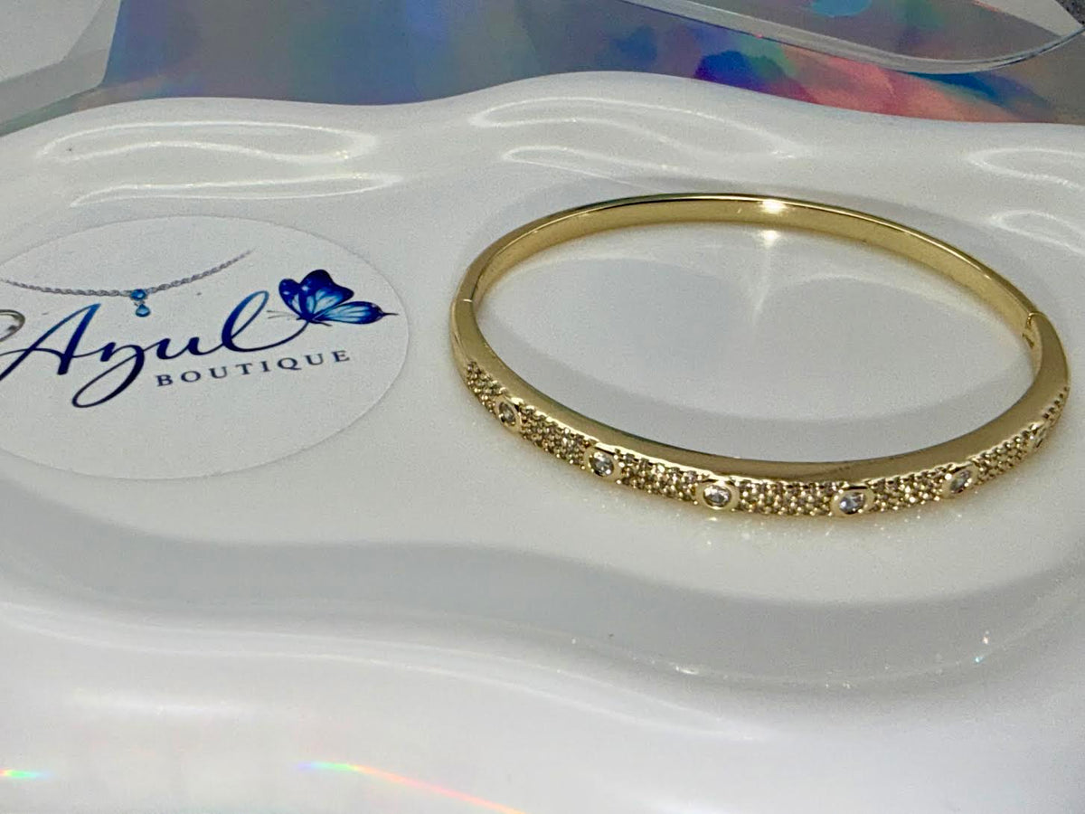 Wavy bangle set
