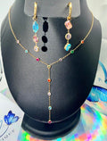 Multicolor gold tone set
