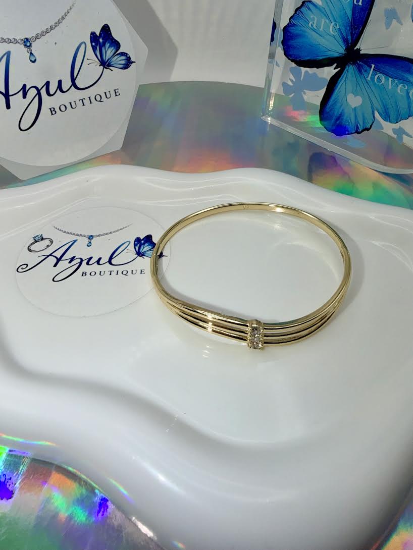 Wavy bangle set