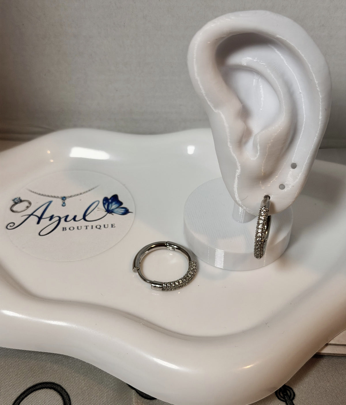 Azul Hoop Earrings silver