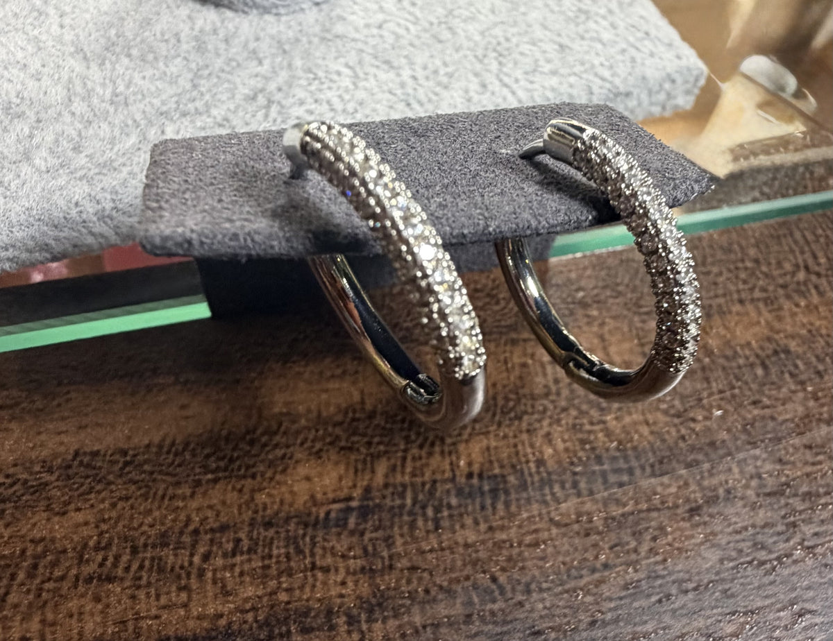 Azul Hoop Earrings silver