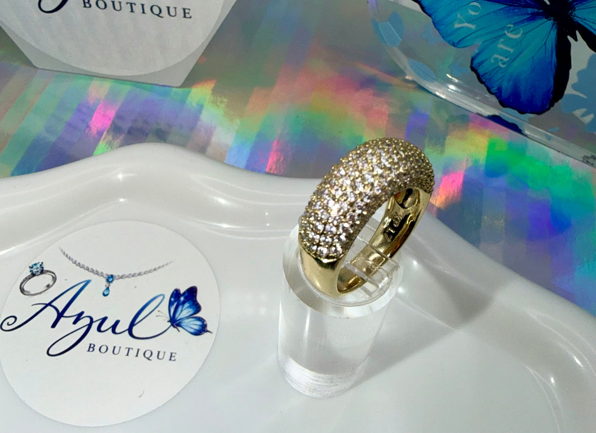 Iced Gold Ring
