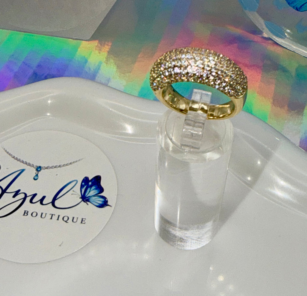 Iced Gold Ring