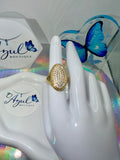 Oval Iced Ring