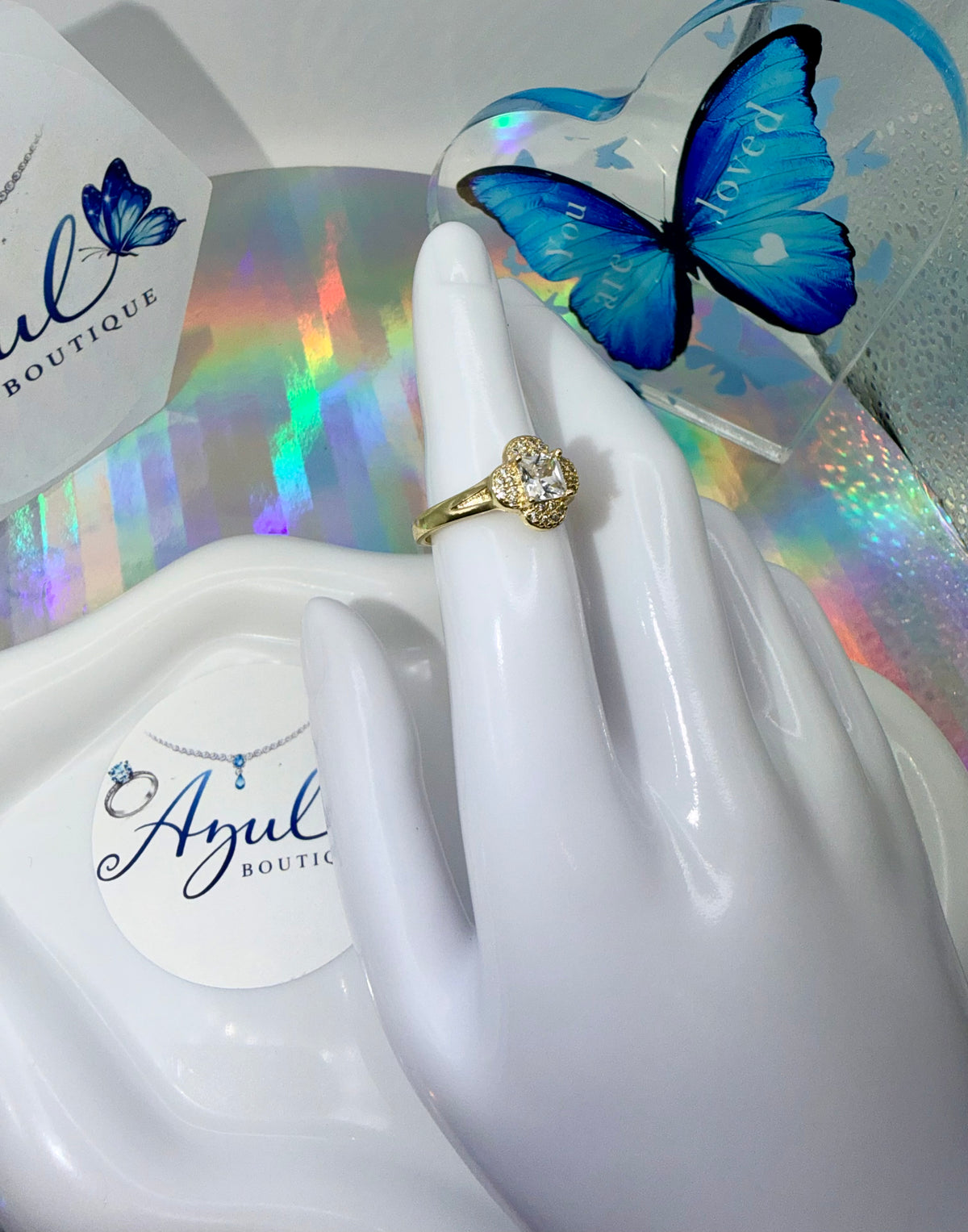 Clover-motifs Ring