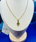 Modern Geometric Robot Pendant Necklace