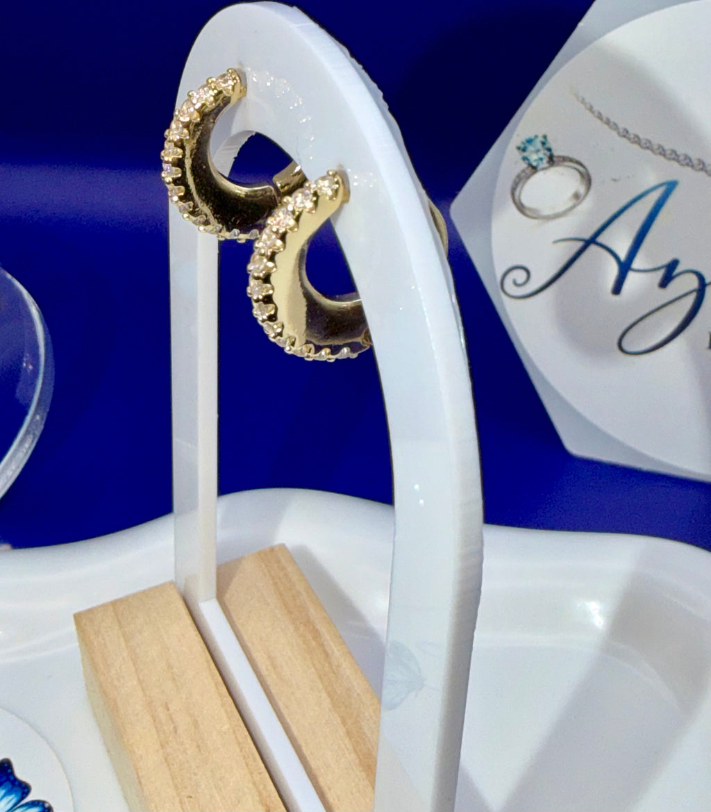 Sparkly Little Hoop Earrings
