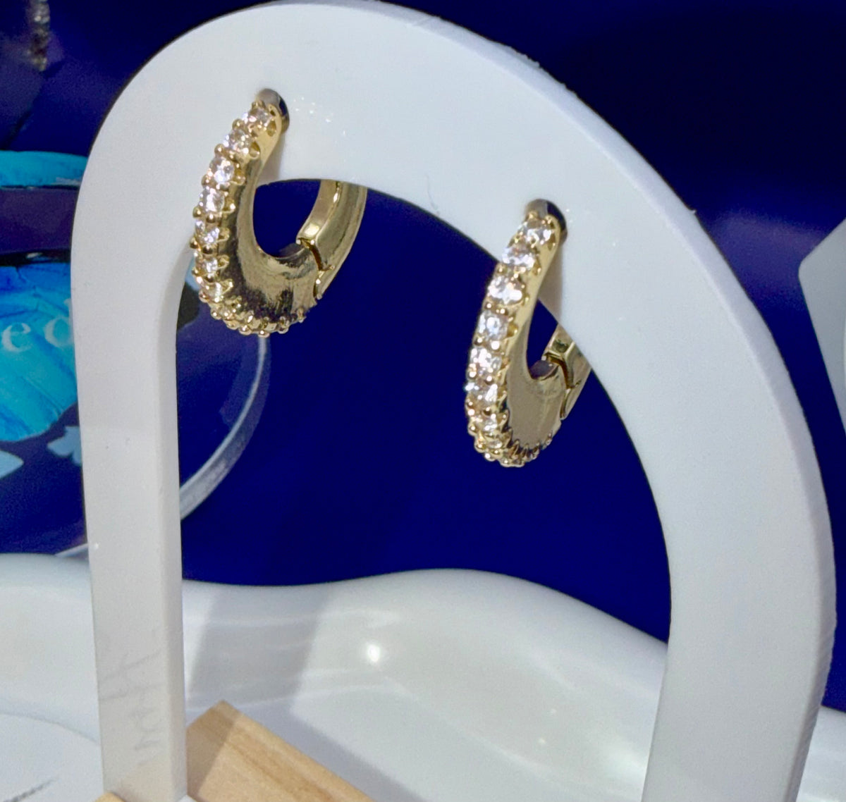 Sparkly Little Hoop Earrings