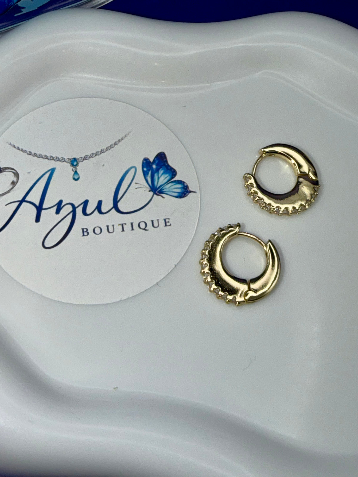 Sparkly Little Hoop Earrings