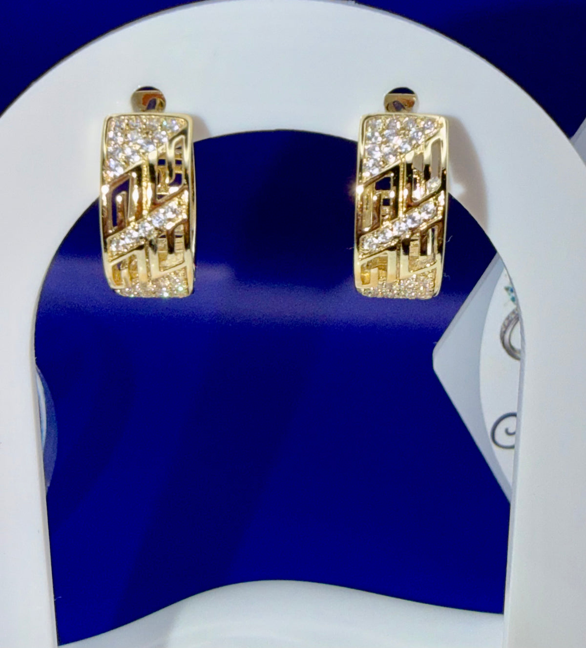 Shinny Stripes Hoop earrings