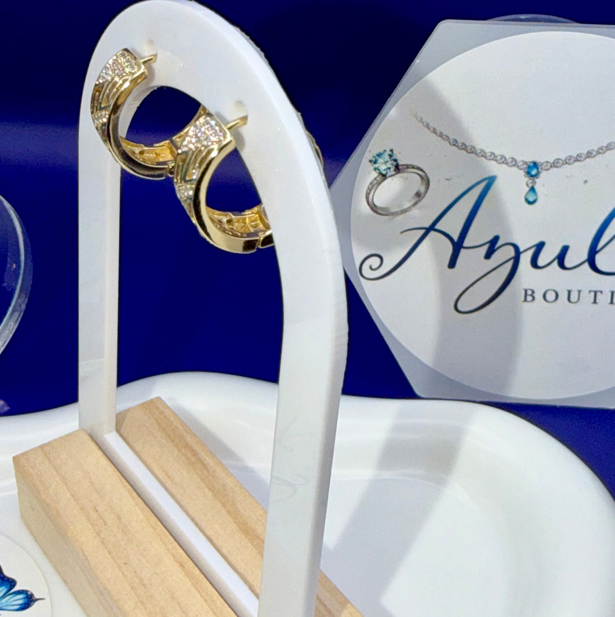 Shinny Stripes Hoop earrings