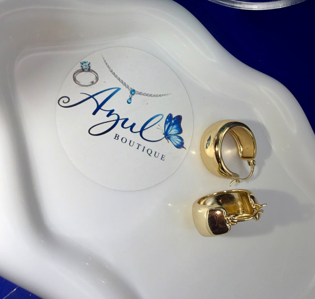 Gold Medium Hoop Earrings
