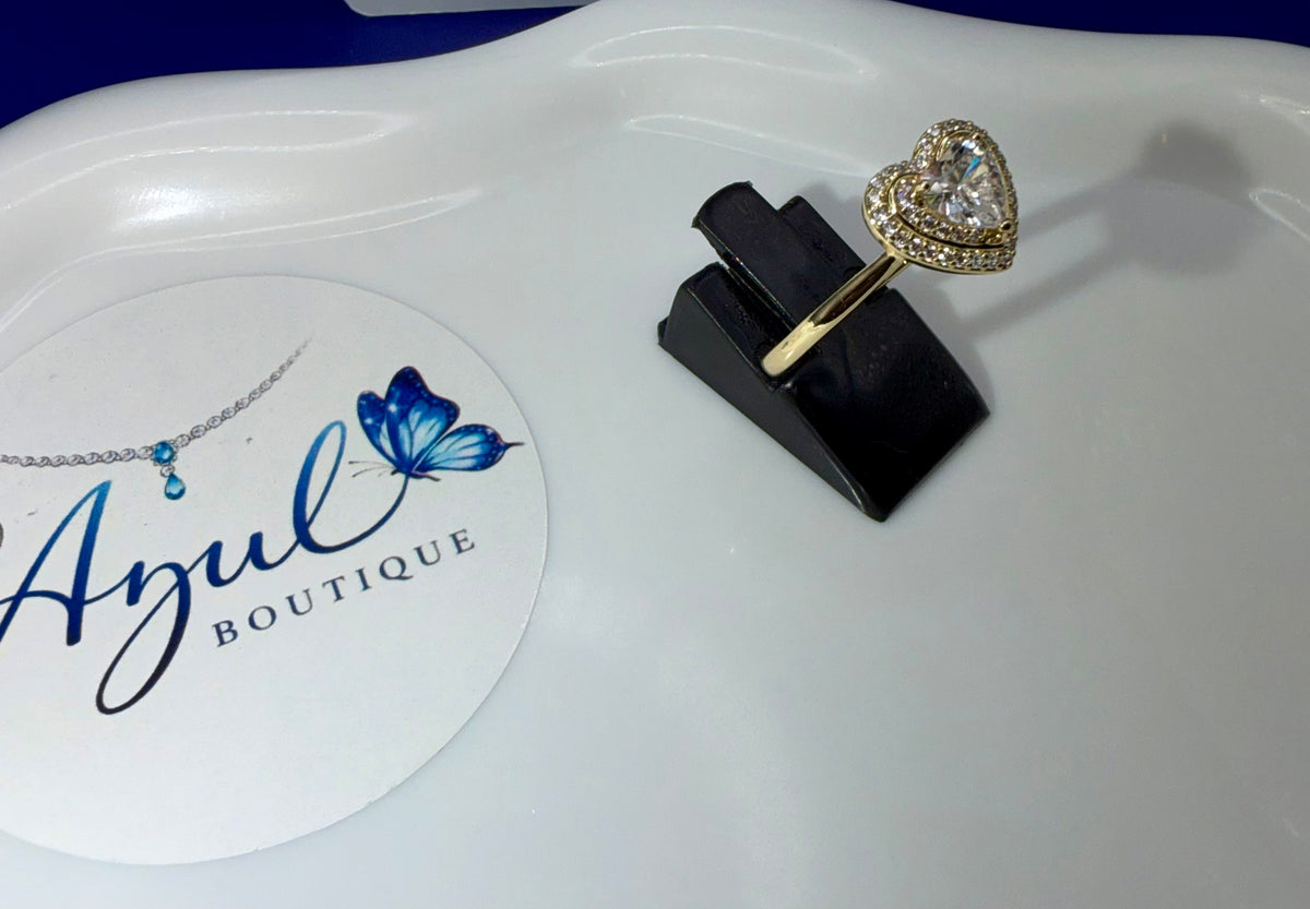 Clear Heart Ring