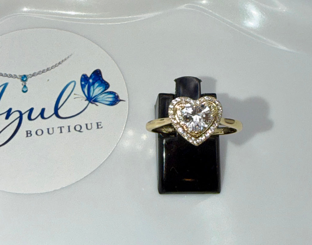 Clear Heart Ring