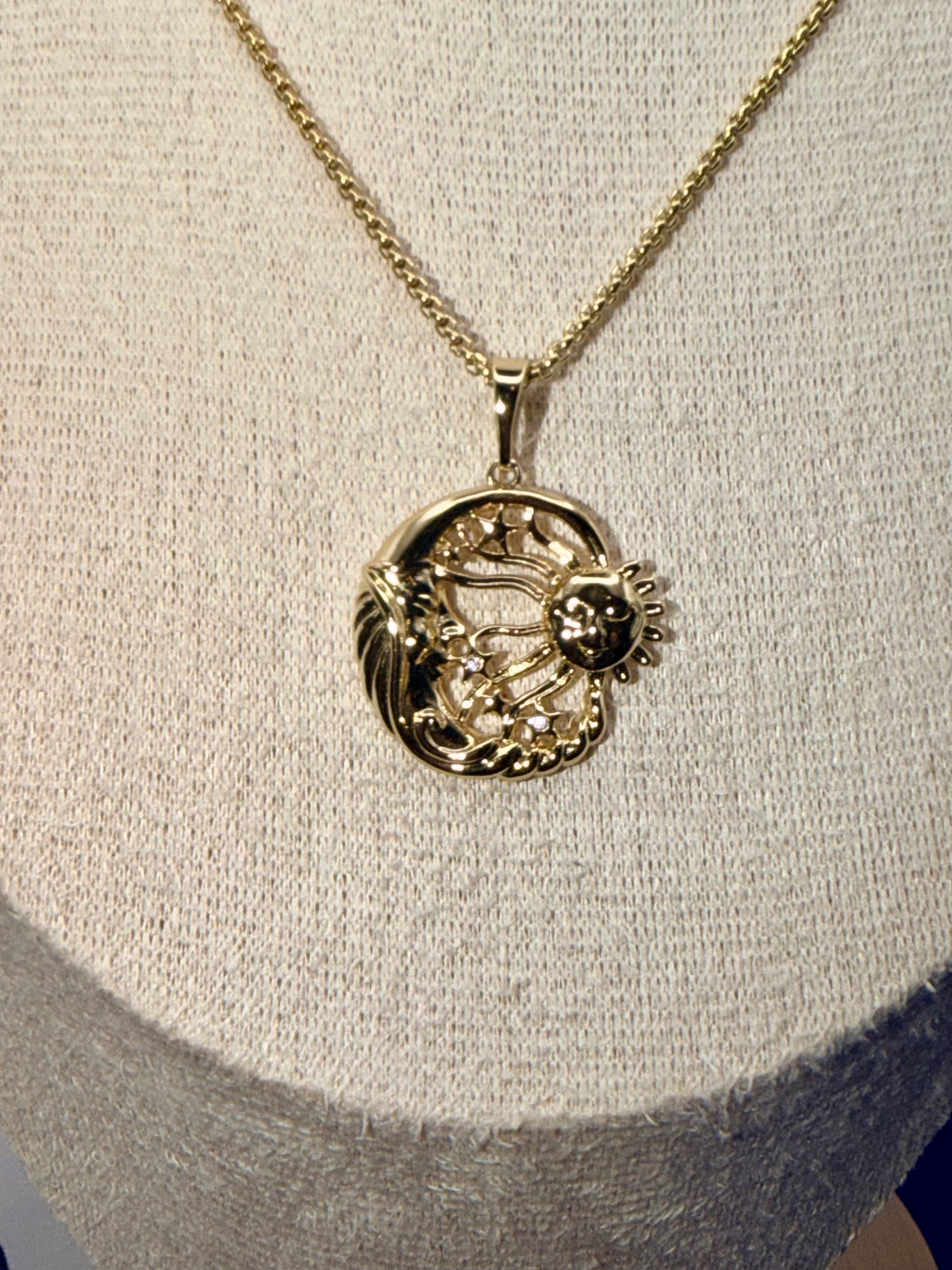 Sun and Moon necklace