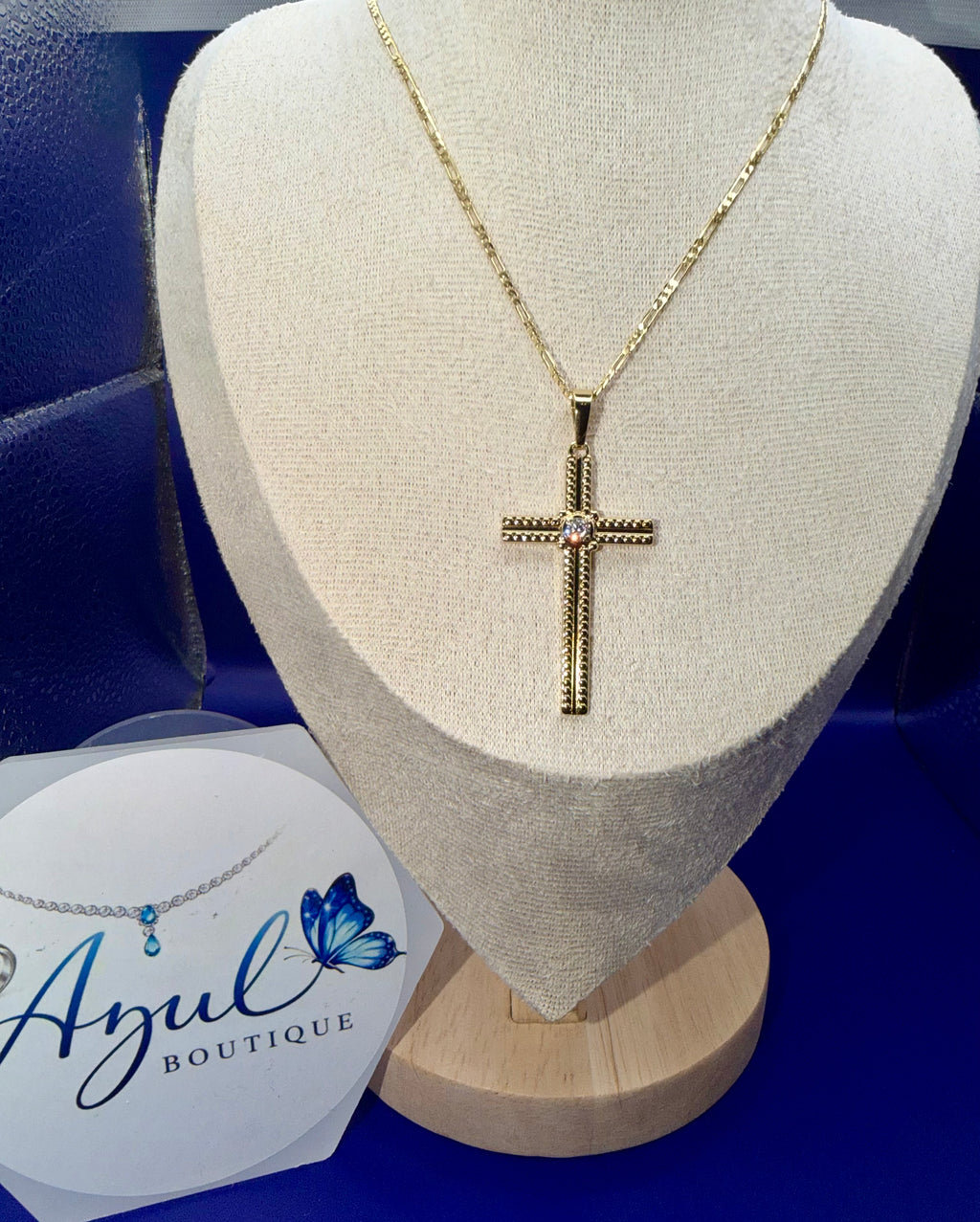 Long cross pendant