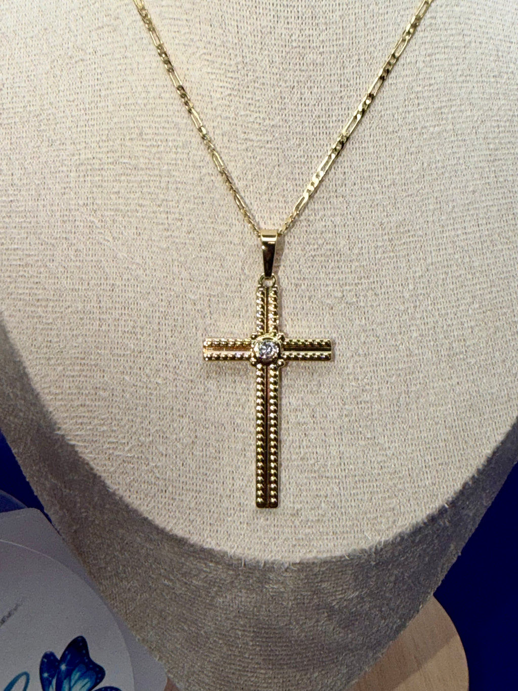 Long cross pendant