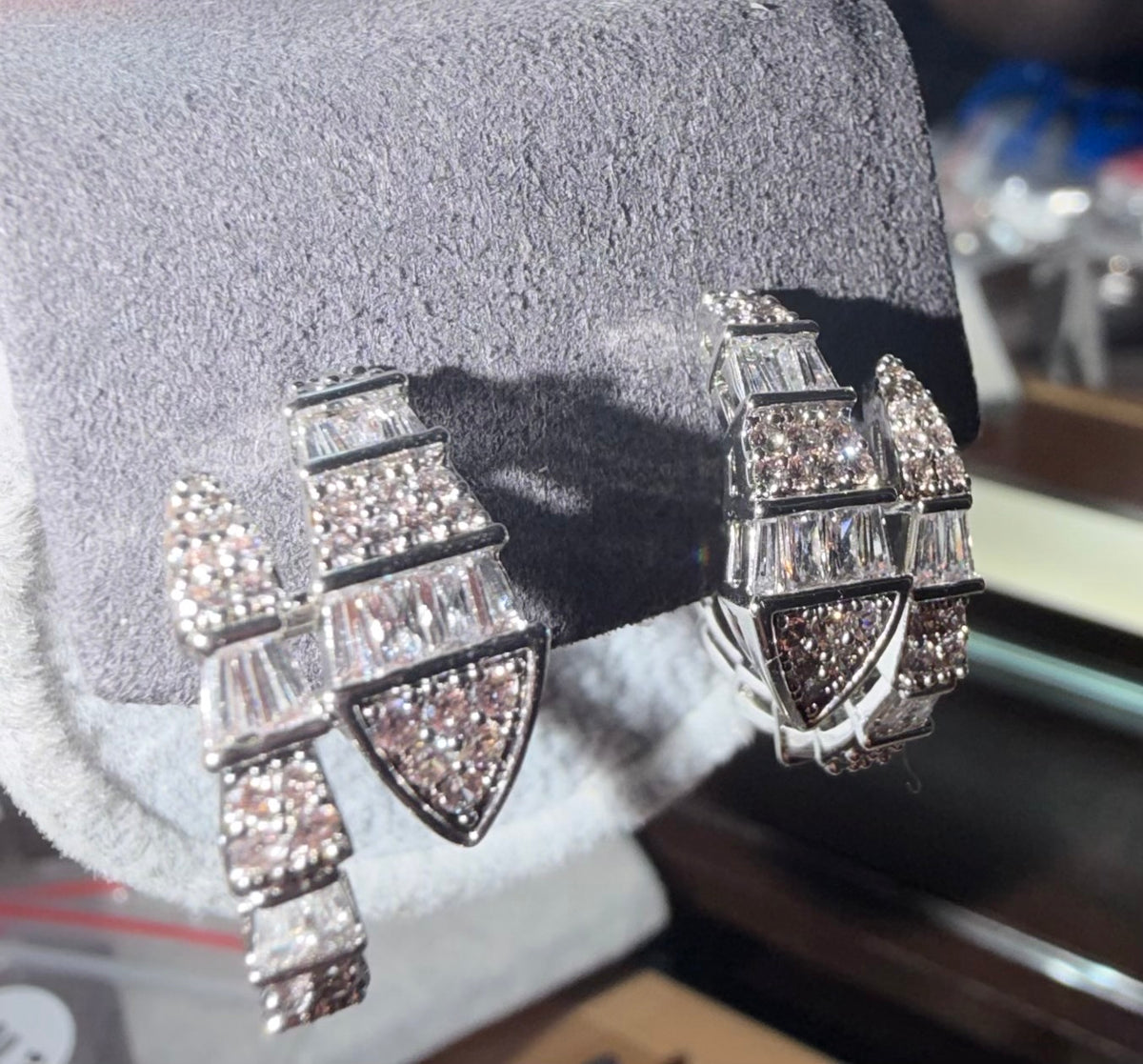 Snake Earrings High-end Design Silver
