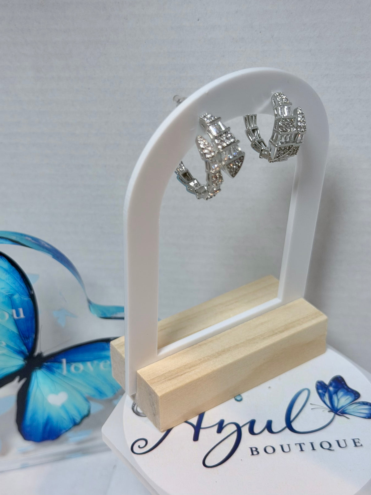 Snake Earrings High-end Design Silver