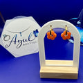 Orange Flower Earring