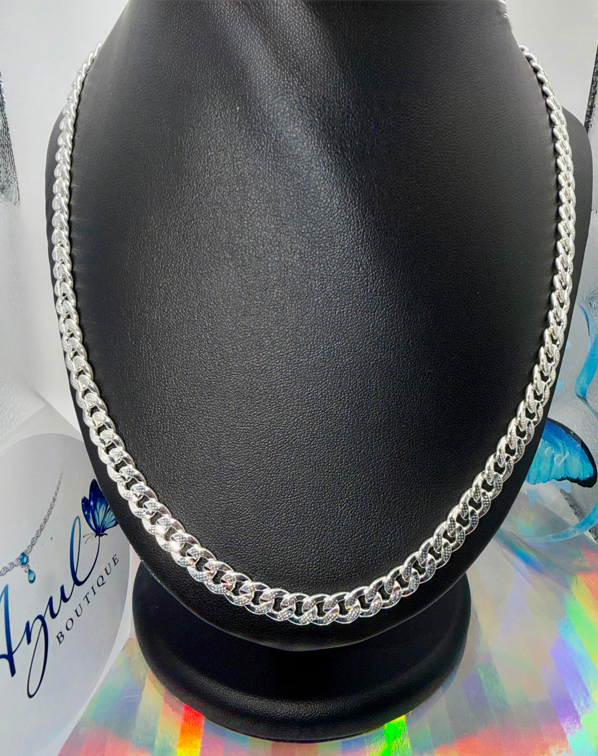 Cuban link silver chain