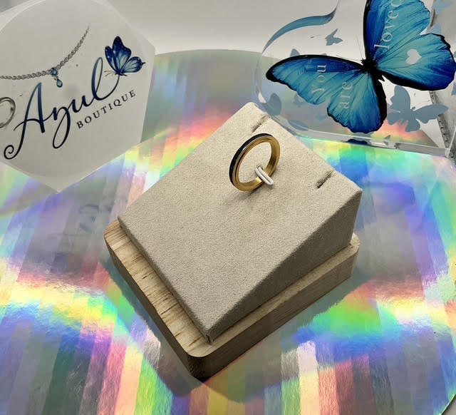 Gold and Dark Blue Ring