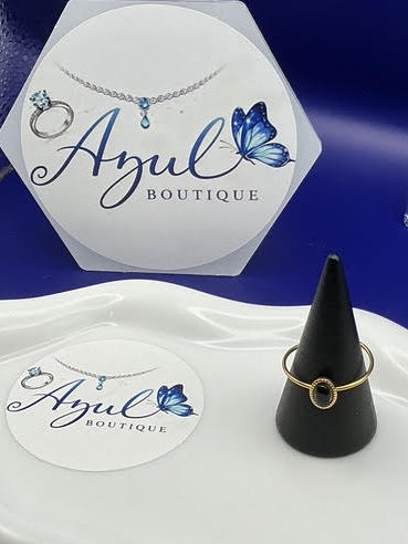 Black Stone Ring