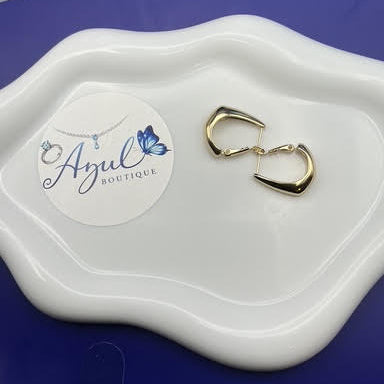 J Shaped Earrings