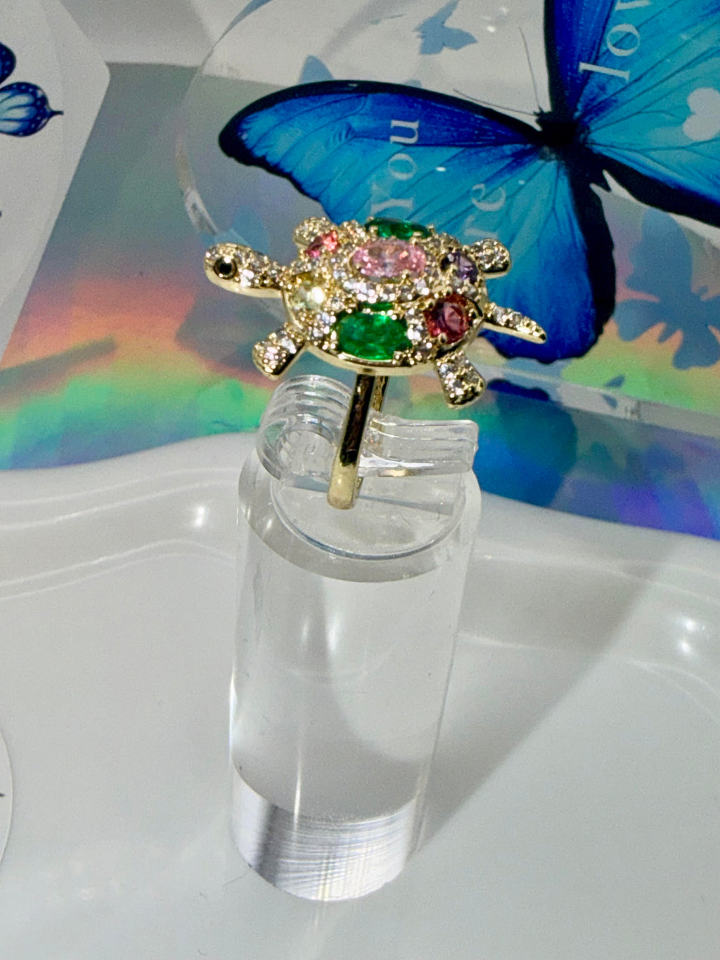 Turtle ring multicolor