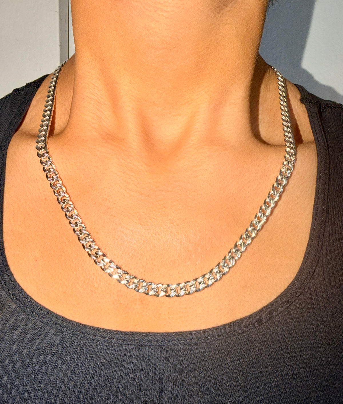 Cuban link silver chain