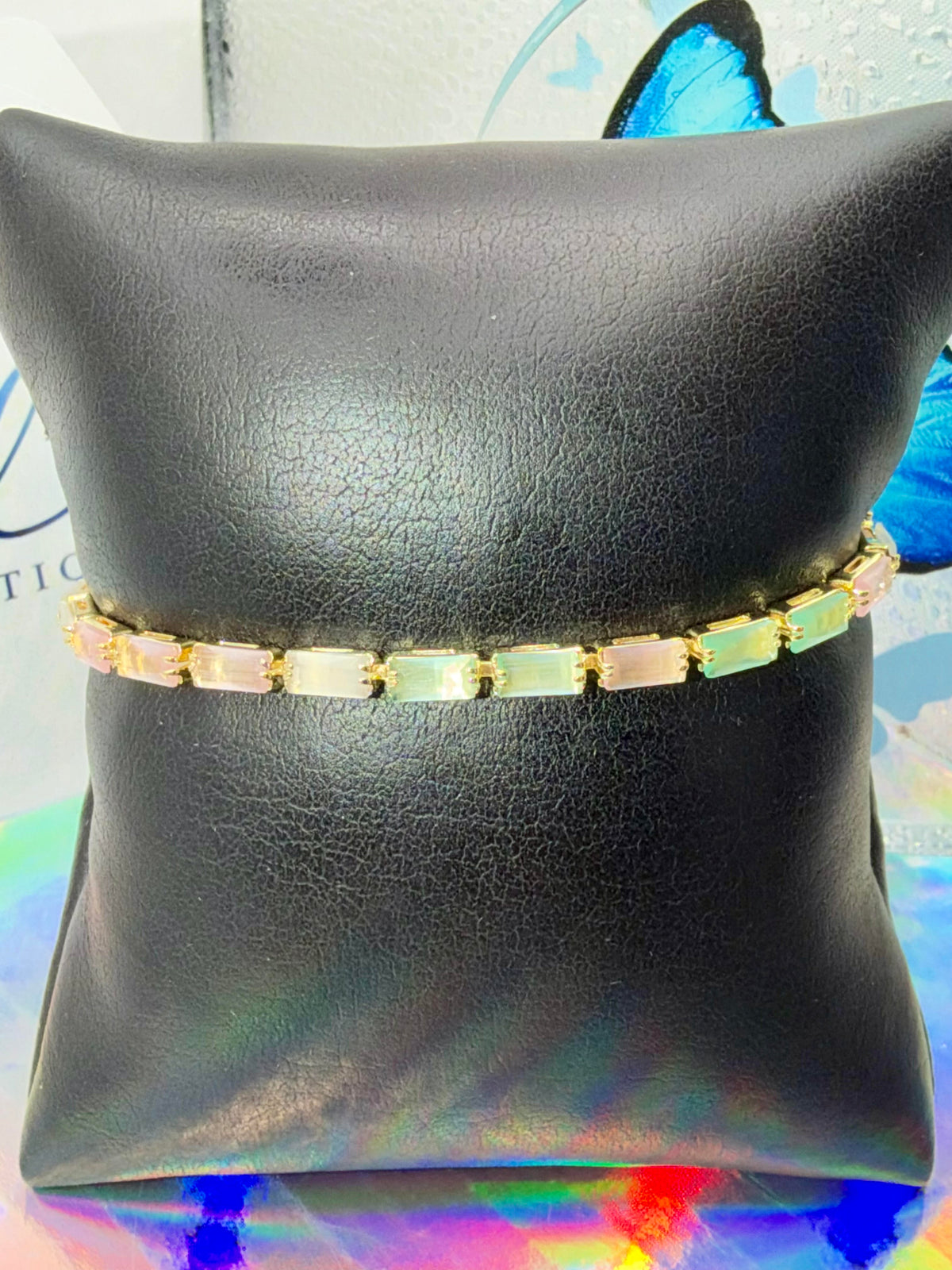 Multi shape pastel color bracelets